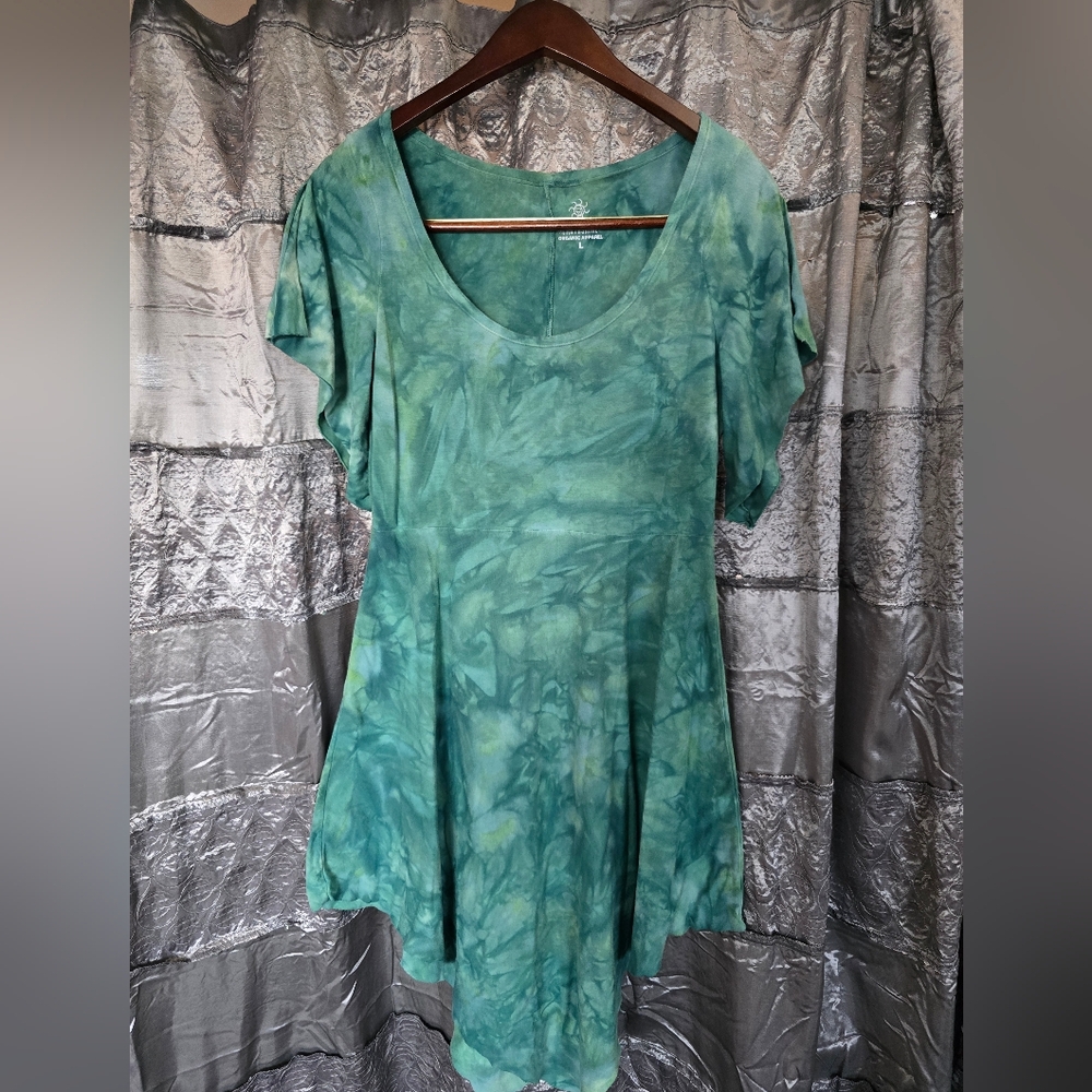Earthshine Apparel Lotus Dress Ocean Salt Size Large